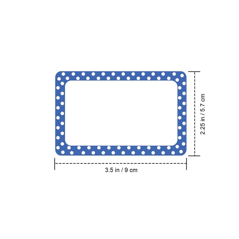 Cualfec 300 Cute Dot Name Tag Stickers Colorful Border Name Labels for School, Office, Home Can Be Used on Clothes, Storage Boxes, Packages - Updated Stronger Stickiness - Image 3